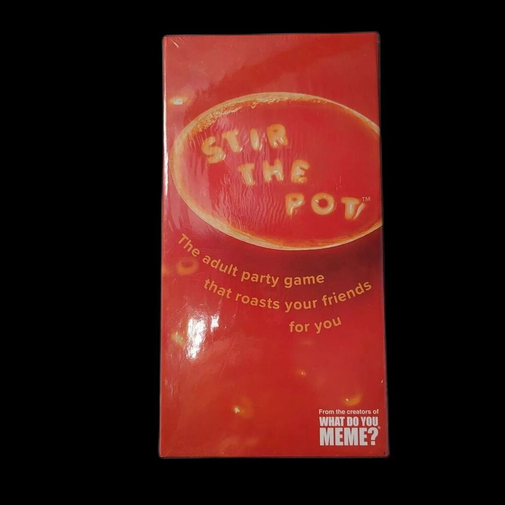 Stir the Pot Game for adults, Roast your friends and family. New Sealed in Box